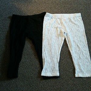 Two pairs of leggings