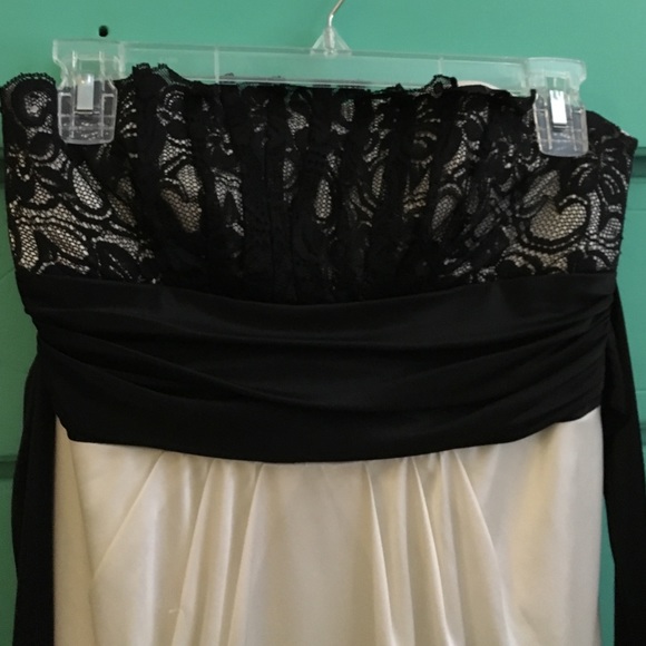 A formal white and black dress!