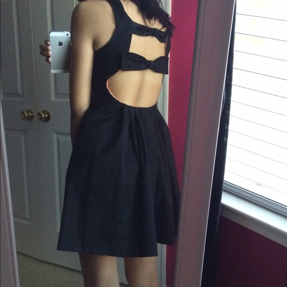 Black Bow Back Charlotte Russe Dress