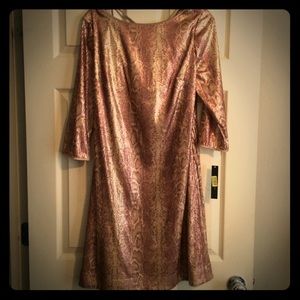 Tahari Gold dress size 10 w/tag