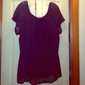 Crocheted ladies blouse