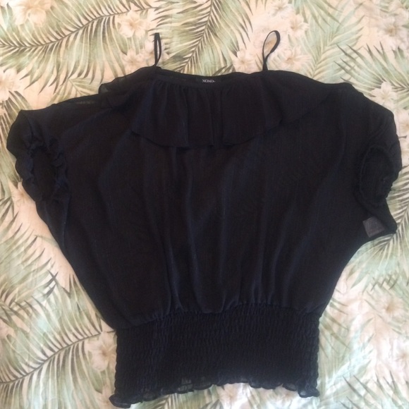 Black sparkly top