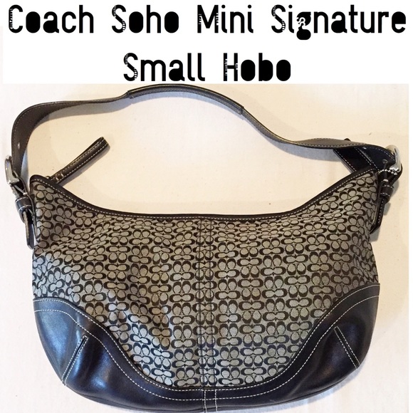 Coach Soho Mini Signature Small Hobo!!