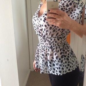 Print shirt black and white from Guess