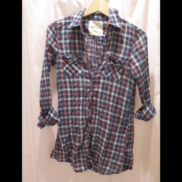 Hollister Plaid Flannel - Picture 1 of 3