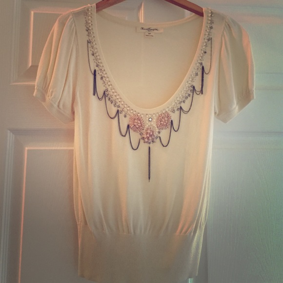 Beautiful Ivory, Beaded Sweater