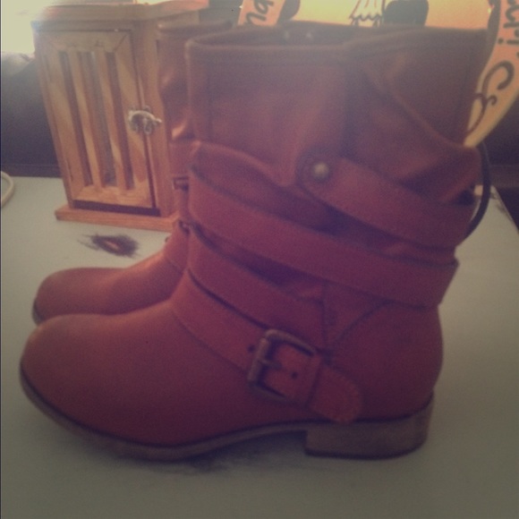 Brown booties