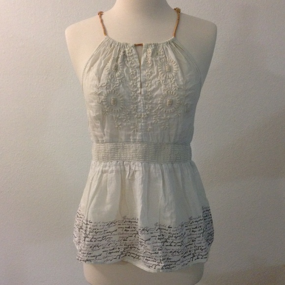 Free People Embroidered Halter XS S 4