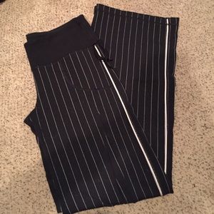 Lululemon pinstripe black and white pants