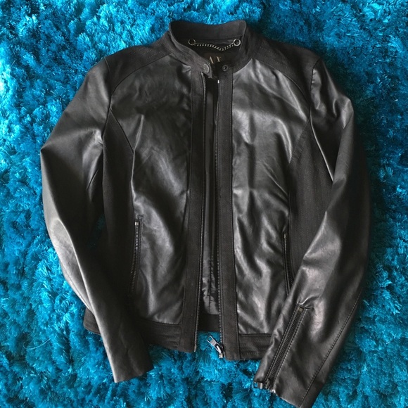 Armani exchange leather jacket