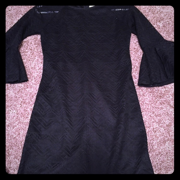Black lace dress