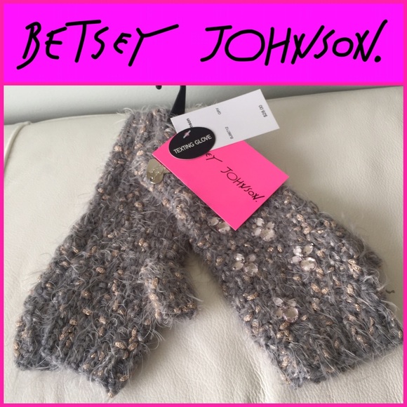 Girls Betsey Johnson Texting Gloves