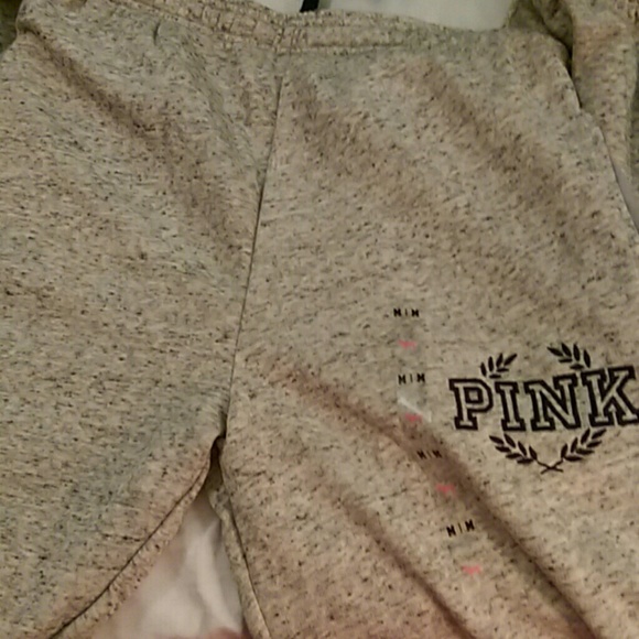 Gray pink VS sweats size medium Like new - Picture 1 of 6