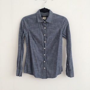 j. crew chambray dot button down