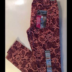 New Celebrity Pink Jeans Low Rise Skinny Size 1