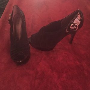 Guess open toe heels