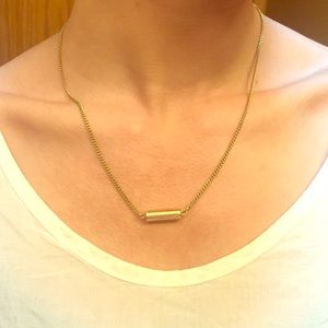 simple gold necklace.