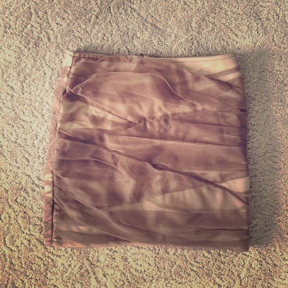 Mini skirt.