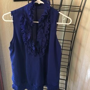 Royal blue blouse