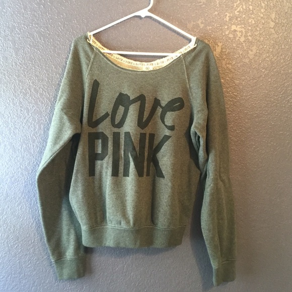 Off the shoulder VS sweatshirt