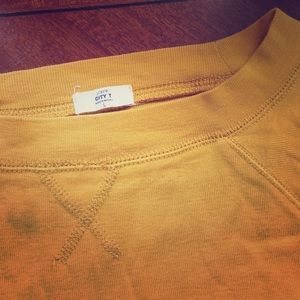J. Crew City T in Mustard, Size Large