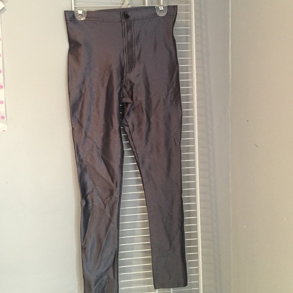 American apparel charcoal grey disco pants