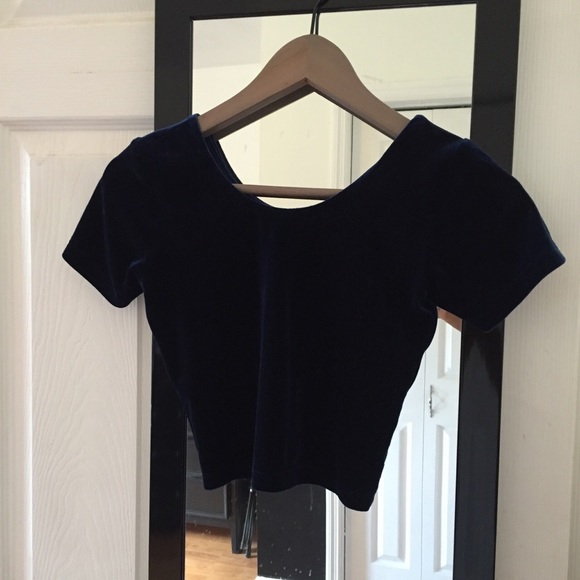 Blue Velvet Croptop
