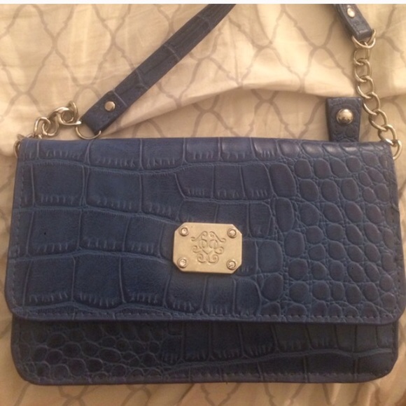 Handbags - MOVING SALE 🌸 Blue Crocodile Crossbody Bag