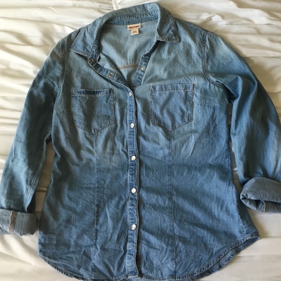 denim button down