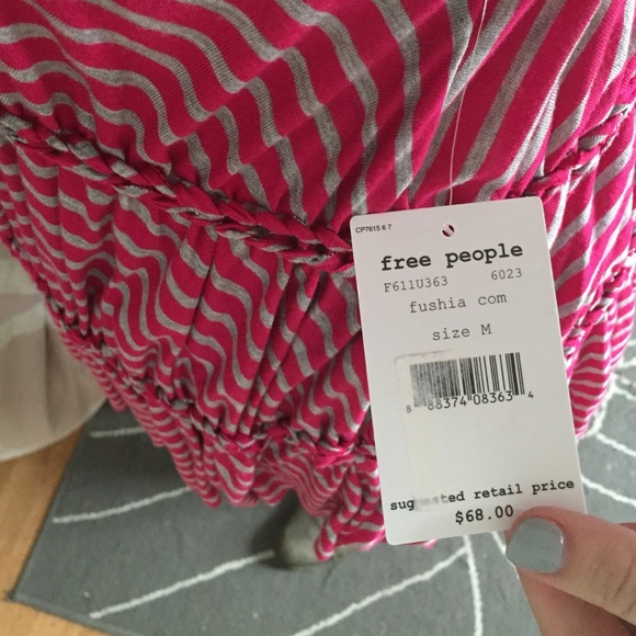 Free People red striped tank. - Picture 4 of 4