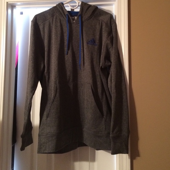 Adidas Other - Men's Medium dark gray and blue ADIDAS hoodie