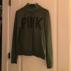 Half zip Victoria's Secret PINK Brand sweatshirt