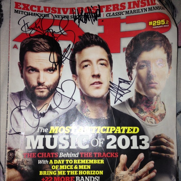 Of Mice & Men Signed AP magazine