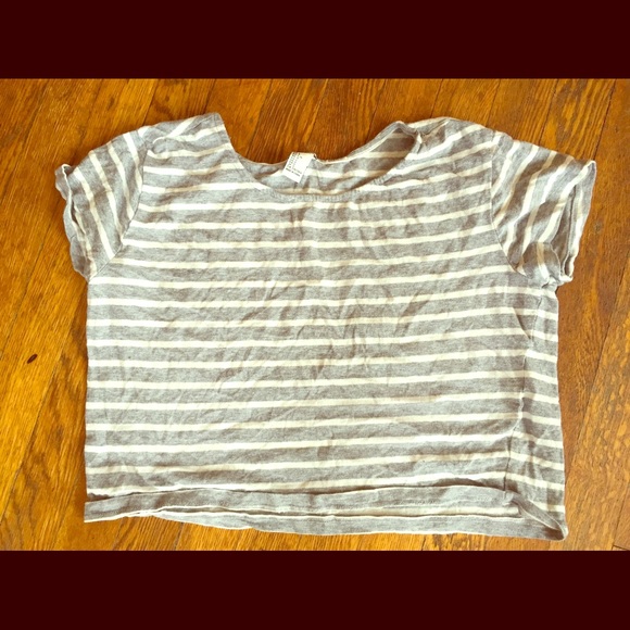 Striped crop top