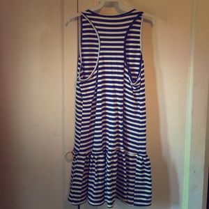 Striped razorback dress NWOT