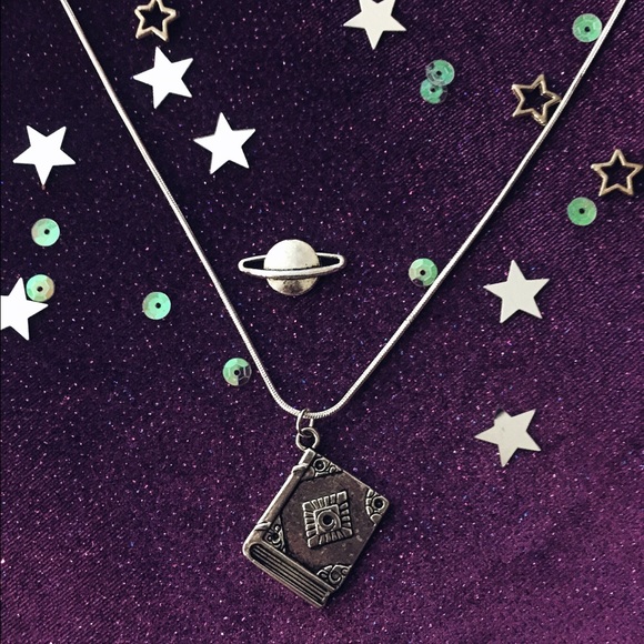 Witchy Book Charm Necklace