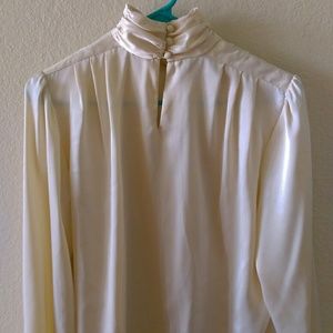 Vintage Claude Bennett high mock neck top