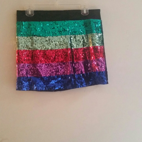 Multi-colored shimmery skirt