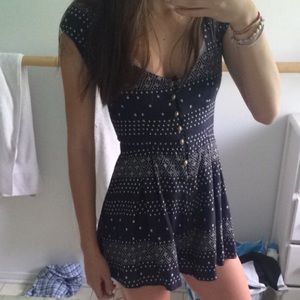 urban outfitters blue romper