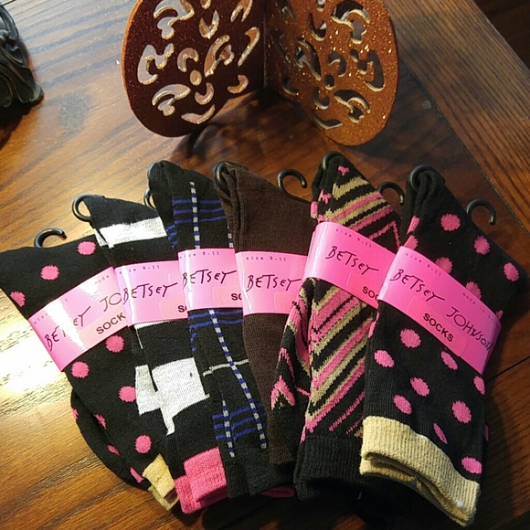 Betsey Johnson Accessories - Betsey Johnson Socks. 6 pair. Package