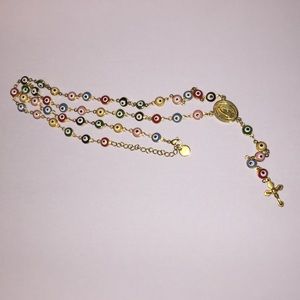 Gold evil eye rosary