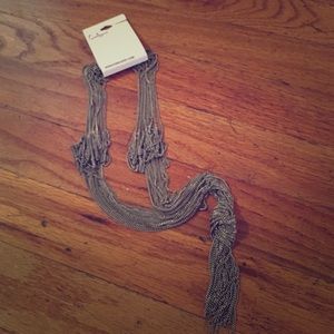 Forever 21 silver chain long necklace