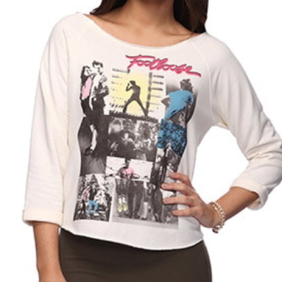 Footloose 3/4 sleeve cropped shirt