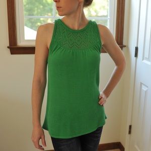 Kelly Green Tibi Sleeveless Sweater Size Small