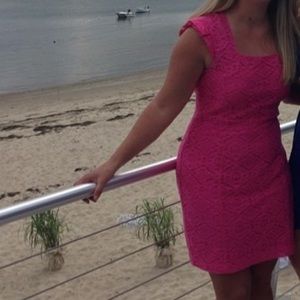 Forever 21 pink lace dress