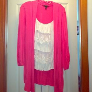 Pink & cream ladies blouse