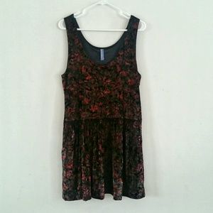 Free People Velvet Floral Dress