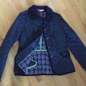 Black Biden quilted fall jacket