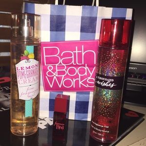 1 Bath & Body Works Spray & 1 Perfume Sample