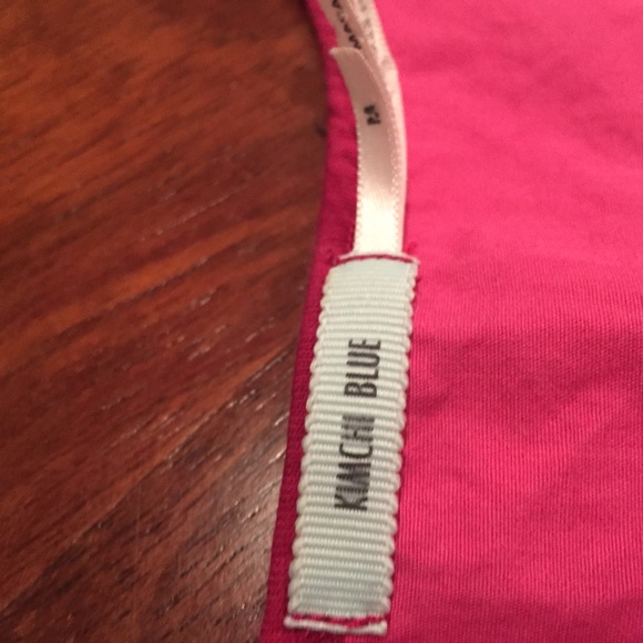 Anthro Kimchi Blue Pink & Red Cap Sleeve Top - Picture 2 of 4